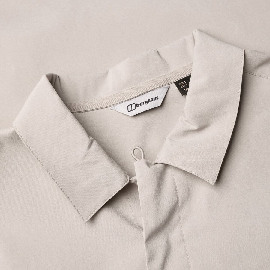 men s explorer ls overshirt - grau berghaus