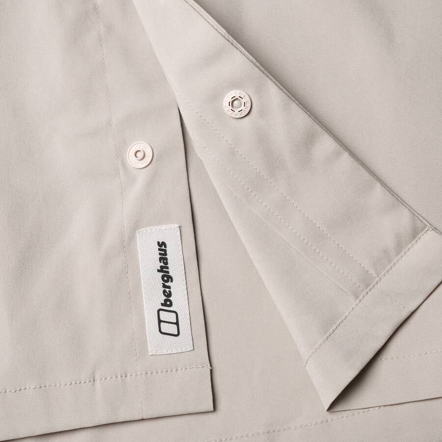 men s explorer ls overshirt - grau berghaus