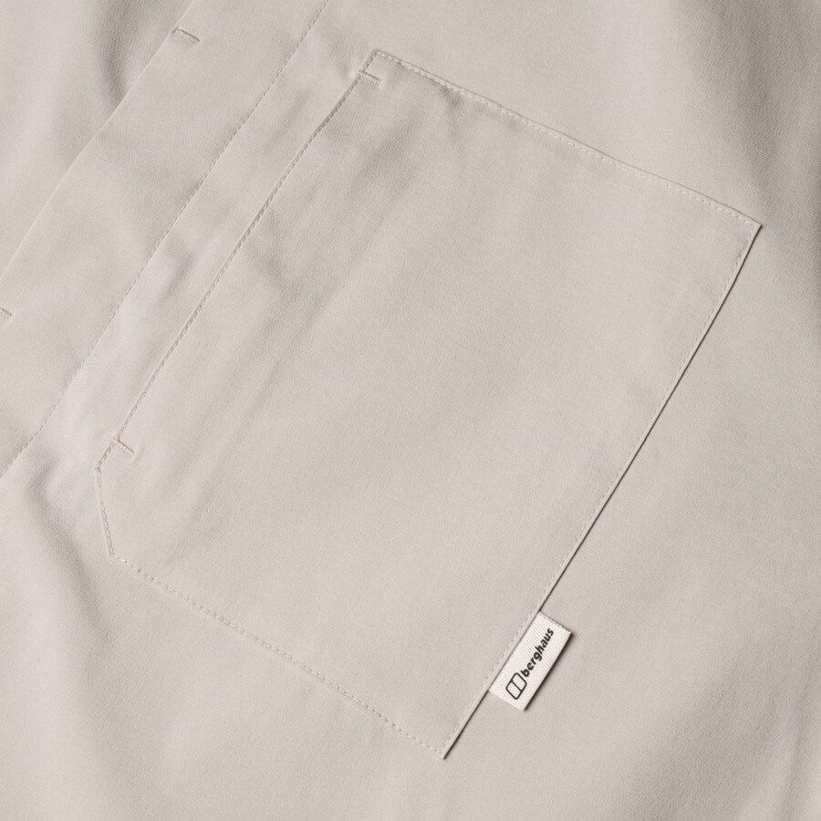men s explorer ls overshirt - grau berghaus