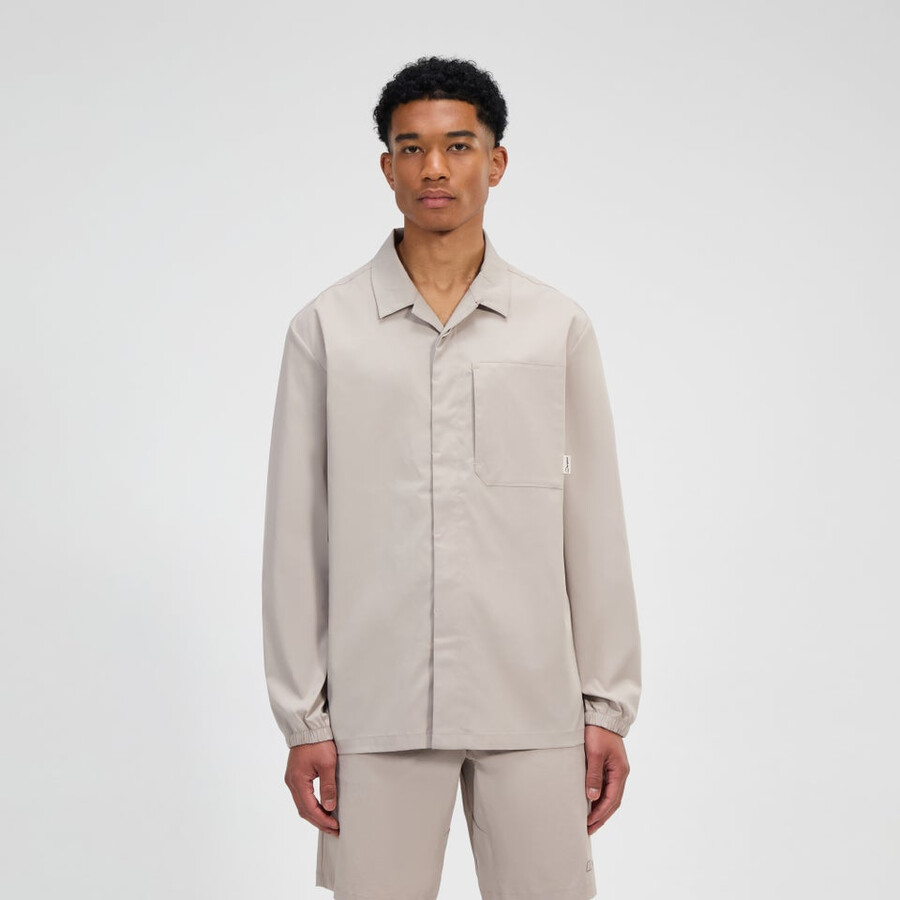 men s explorer ls overshirt - grau berghaus