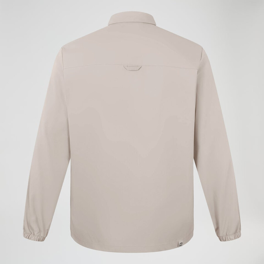 men s explorer ls overshirt - grau berghaus
