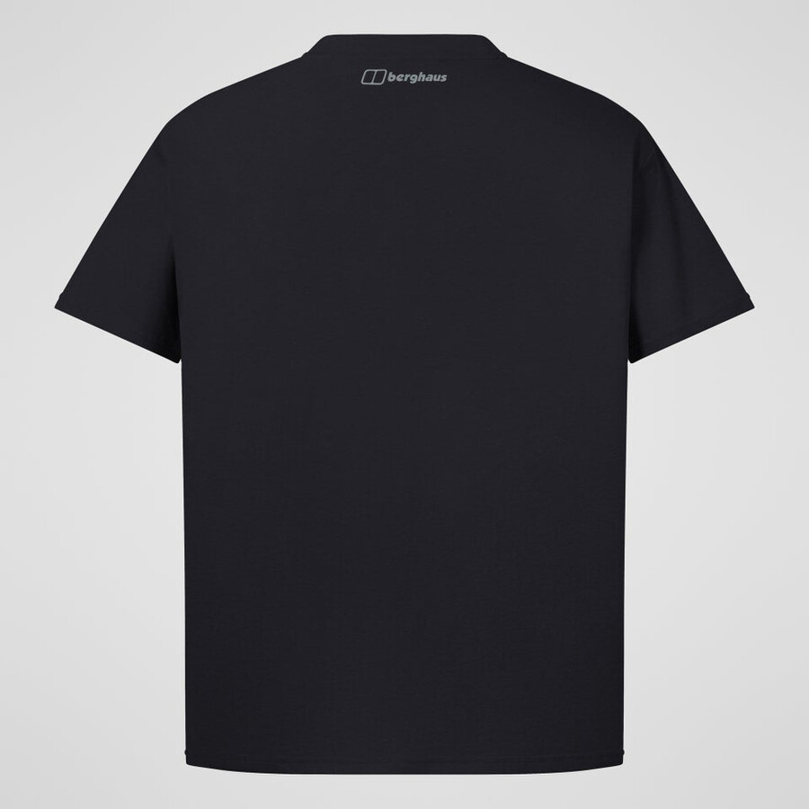 men s glitched blöcke tee - black die berghaus