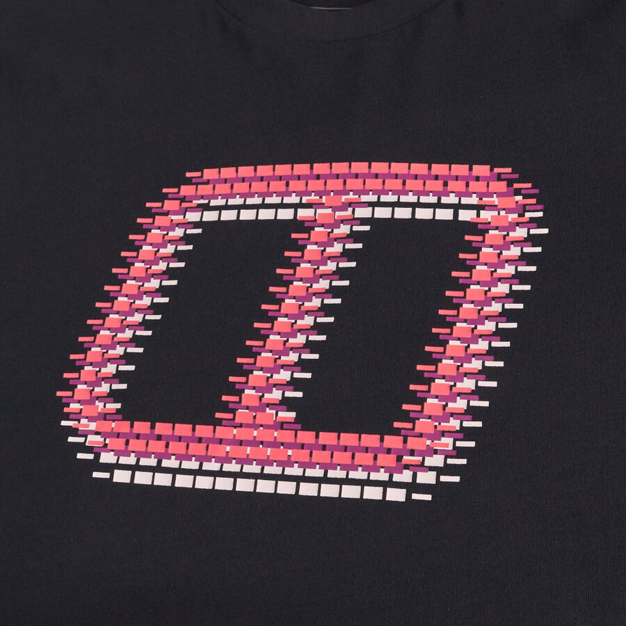 men s glitched blöcke tee - black die berghaus