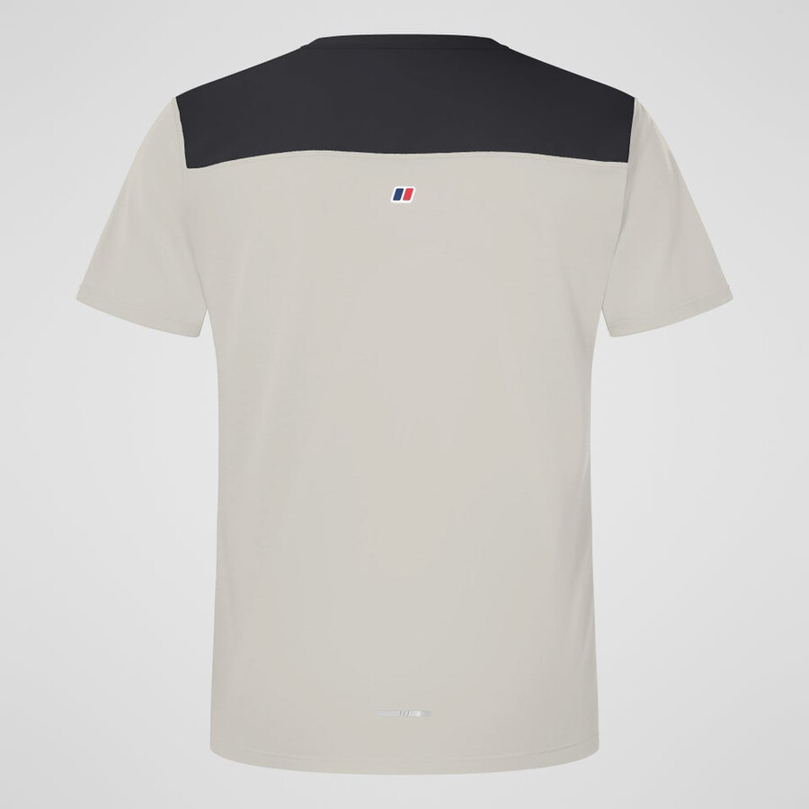 men s terrain trek tech tee - grauschwarz berghaus