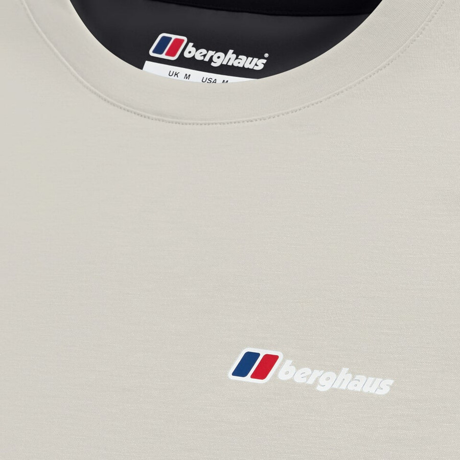 men s terrain trek tech tee - grauschwarz berghaus