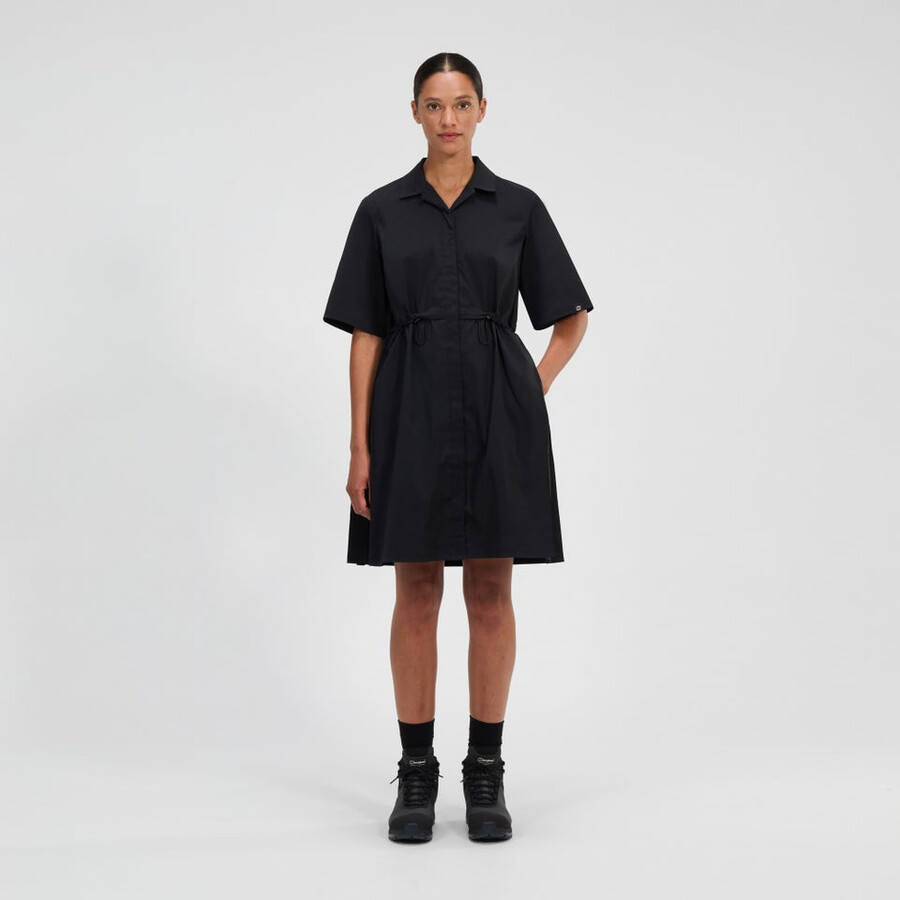 frauen explorer kleid - schwarz berghaus