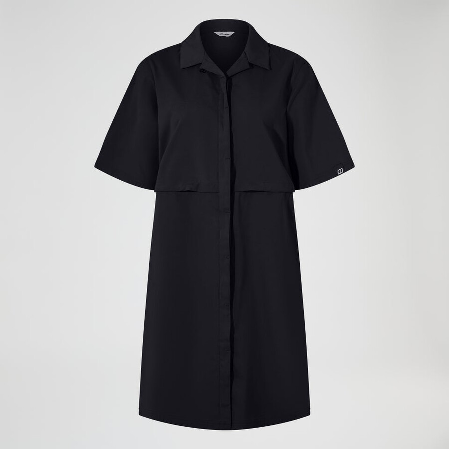 frauen explorer kleid - schwarz berghaus