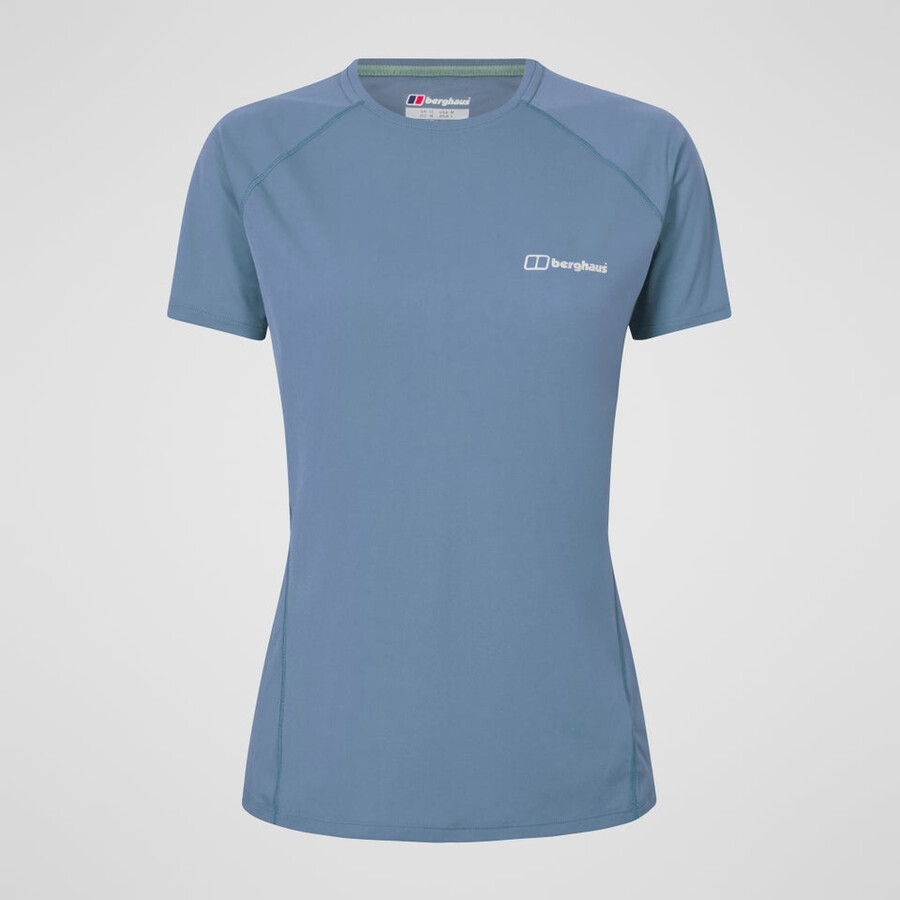 frauen demleby tech tee - blue berghaus