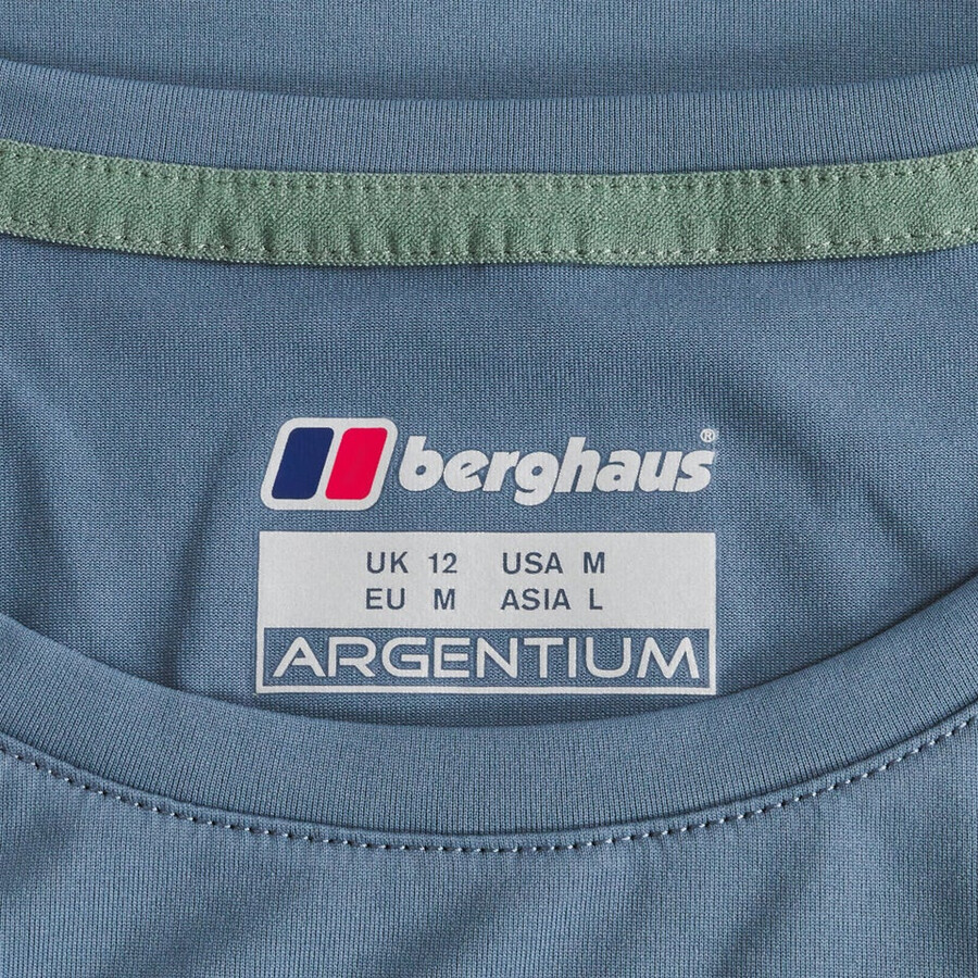 frauen demleby tech tee - blue berghaus